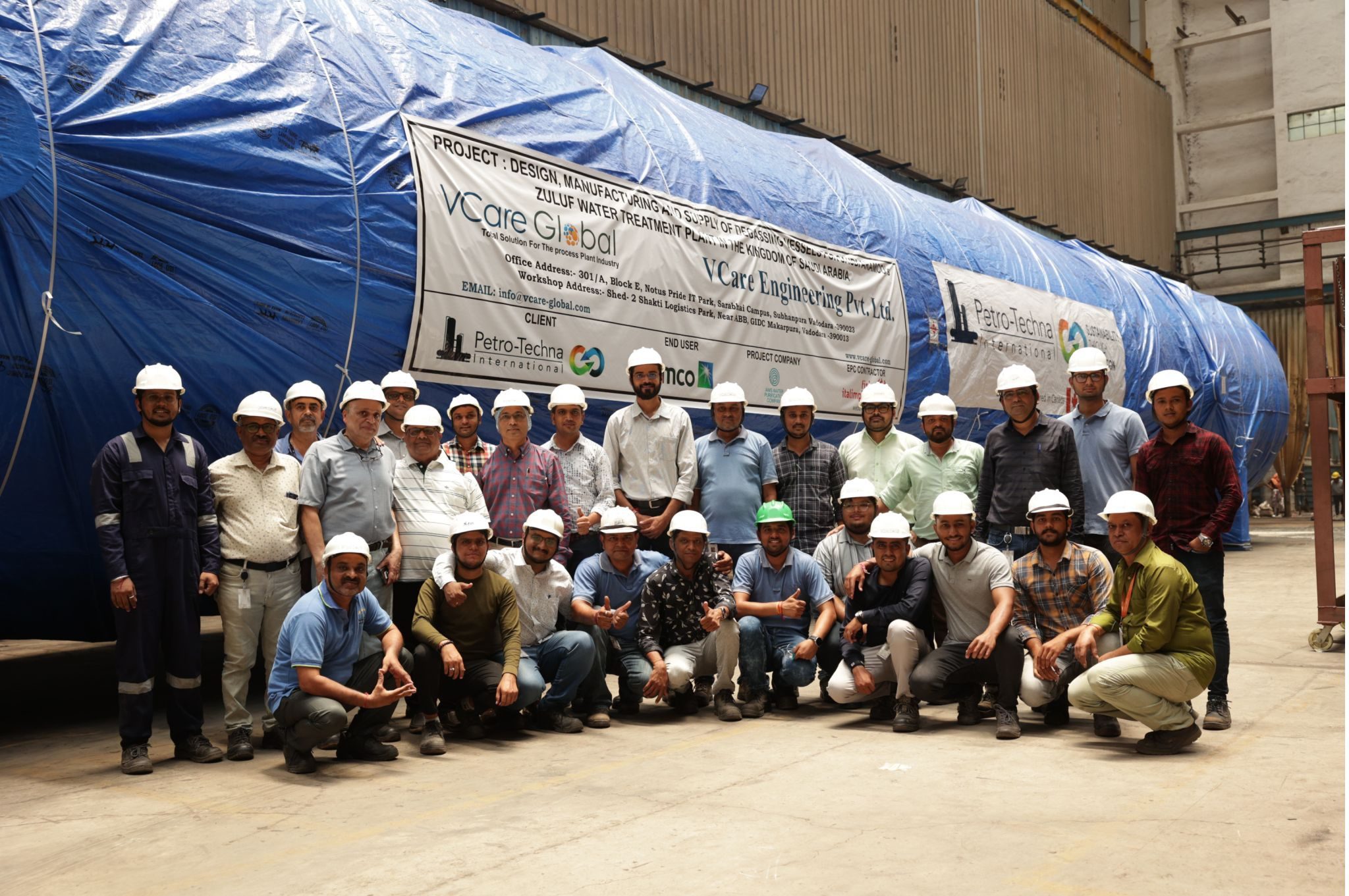 An advanced manufacturing facility with robotic arms.