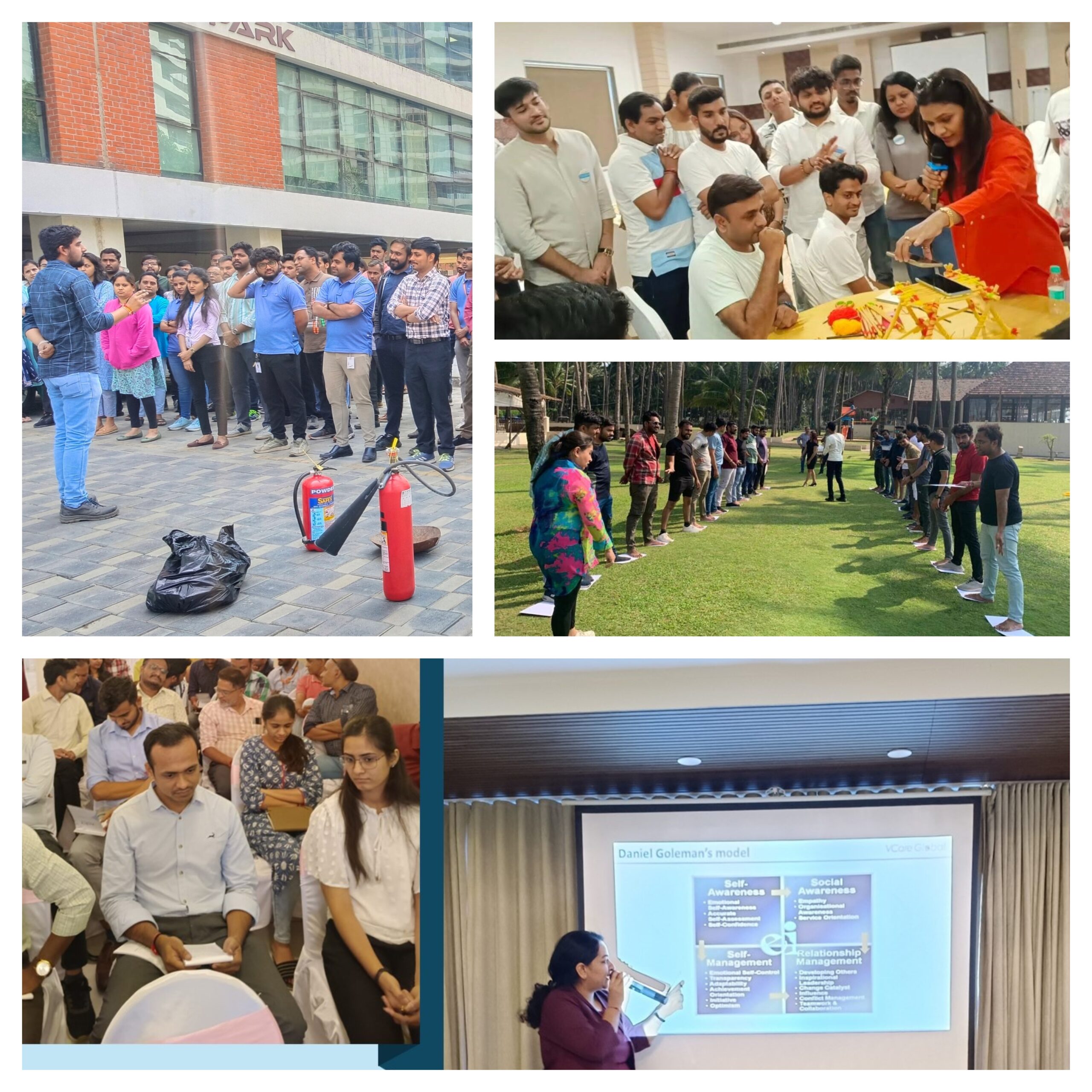 Professionals in a modern training workshop